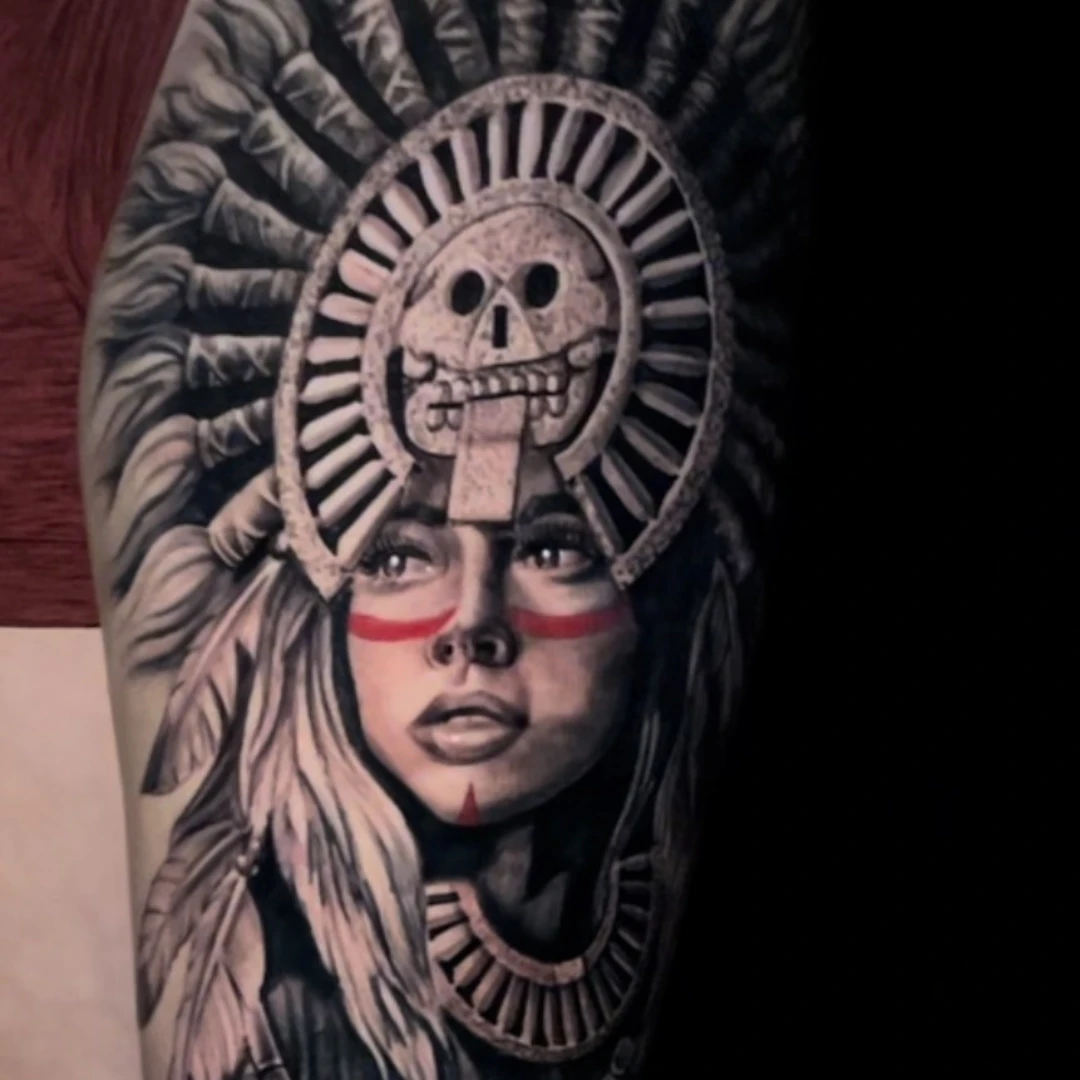 Black and grey realism tattoo by Vegas Vic